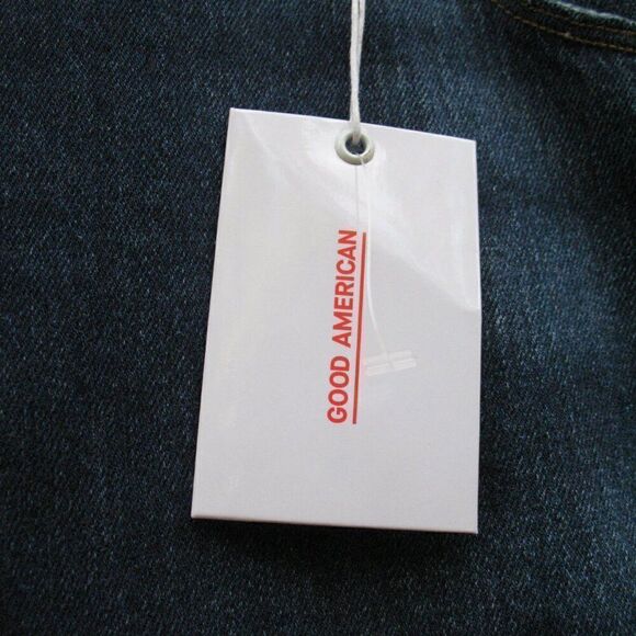 NWT Good American Stretch Plus Size Cut Off High Waist Denim Jean Shorts - Picture 10 of 11